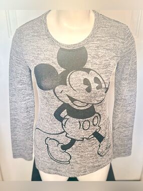 Rayon-polyester-spandex blend sweater Disney Mickey Mouse Jerry Leigh Juniors M